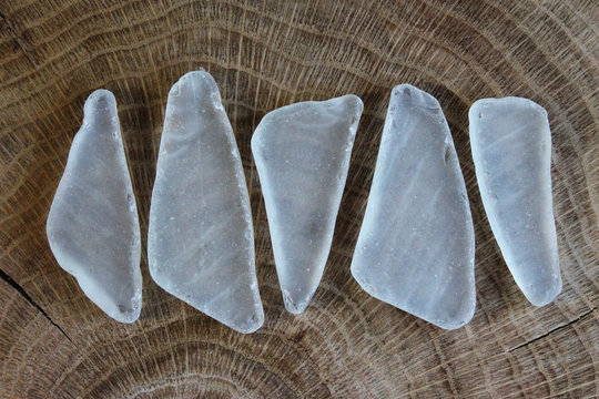 White sea glass