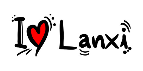 Lanxi city of China love message