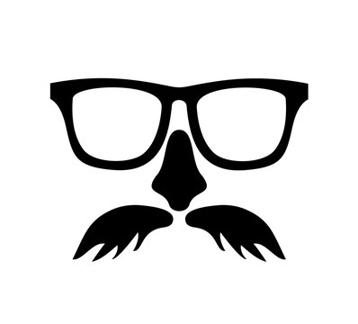 moustache and glasses costume