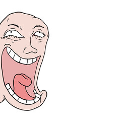 funny face illustration