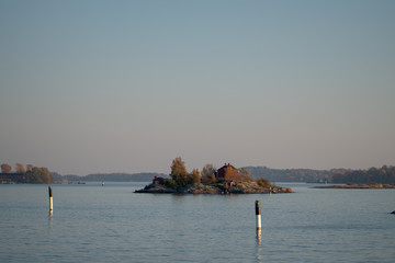 Little island in the sea