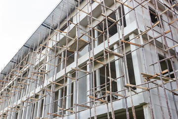 New Apartment Building and Construction site at Bangkok Thailand.