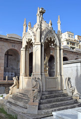 Obraz premiumCementerio de Pueblo Nuevo en Barcelona 