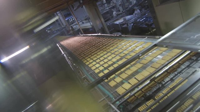 Waffle production factory line