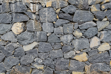 stone wall texture build from stone plates