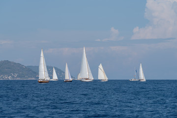 Fototapeta premium Classic yacht regatta