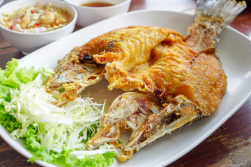 Thai Food,Deep Fried Snappe.1
