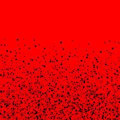 Scattered dense balck dots. Dark points dispersion