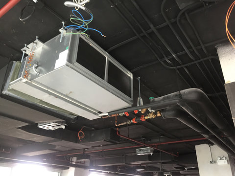Installation of Air handing unit or Fan coil unit in loft office