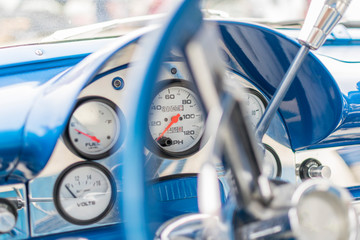 classic car interior 