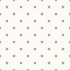 Simple geometric seamless pattern with stars