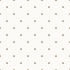 Simple geometric seamless pattern with stars