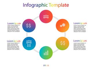 Fototapeta premium circles and loop 3d b