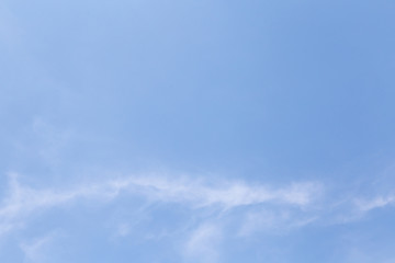 blue sky with white clouds in the morning.