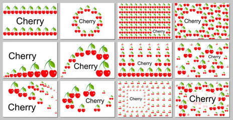 set cherry backgrounds