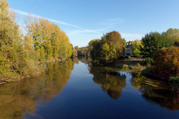 Fototapeta premium Loing river in Loiret region