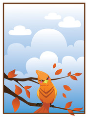Fototapeta premium Vogel Landschaft