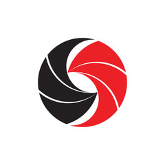 Circle with swirl Two Bird Beak logo 