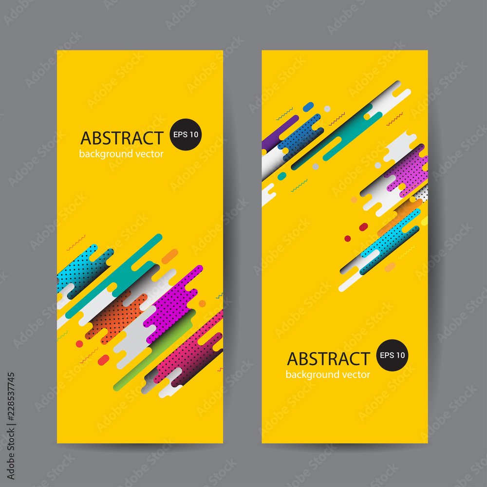 Wall mural geometric design banner web template vector abstract.