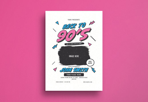 Back to 90s Flyer Layout