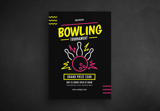 Bowling Tournament Flyer Layout