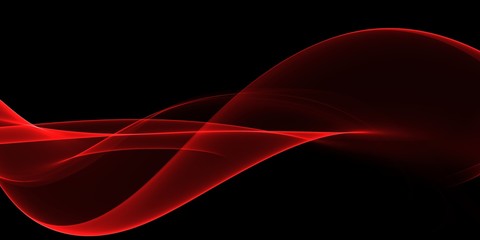      Abstract Soft Color Red Wave Background 