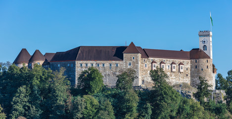 Fototapeta na wymiar Ljubljana castle, Slovenia
