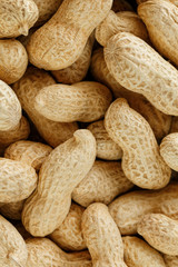 Uncleaned inshell peanuts. Peanuts, for background or textures.