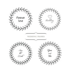 Wedding invitation frames set