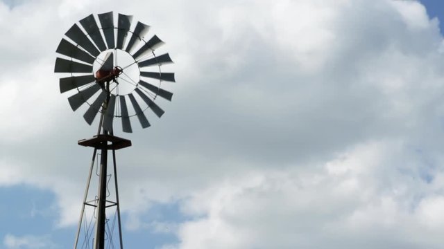 Windmill in slow motion