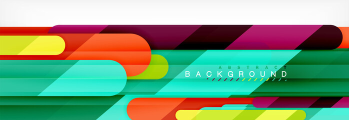 Abstract colorful lines, modern geometric background design