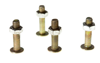 bolts on a white background