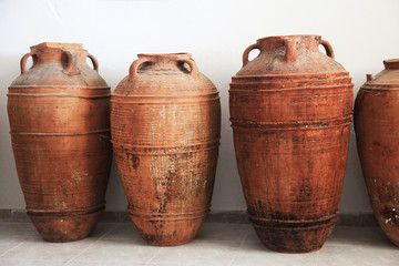 Ancient clay amphorae