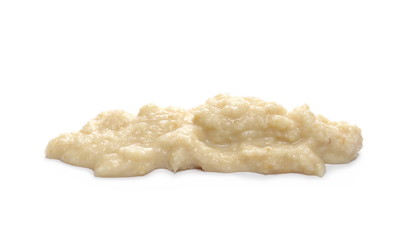 Horseradish sauce, isolated on white 