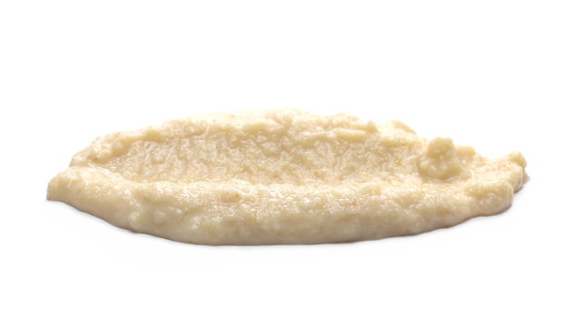 Horseradish sauce, isolated on white 