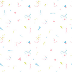 Watercolor party stripes vector pattern