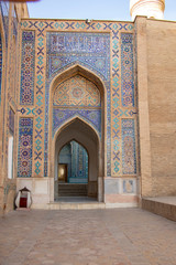 Fototapeta na wymiar Mosaic archways at the Shah-i-Zinda Ensemble, Samarkand, Uzbekistan