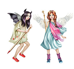 Angel and demon