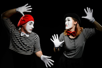 Mimes hit invisible wall