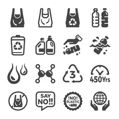 plastic icon set