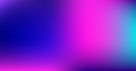 Purple Blue Gradient Vibrant Dreamy Vector Background. Sunrise, Sunset, Sky, Water Color Overlay Neon Design Element. Luxury Trendy Holograph Defocused Texture. Digital Funky Cool Tech Gradient Paper.