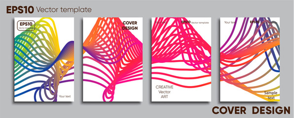 Creative colored cover. Cover design.