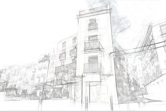 Village sketch