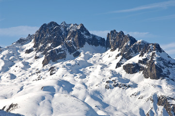 Alpes France paysage montagne hiver neige