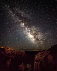 Fotobehang Melkwegstelsel boven Bryce Canyon © Travis