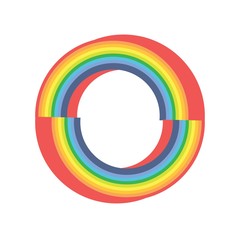 o initial twist rainbow logo