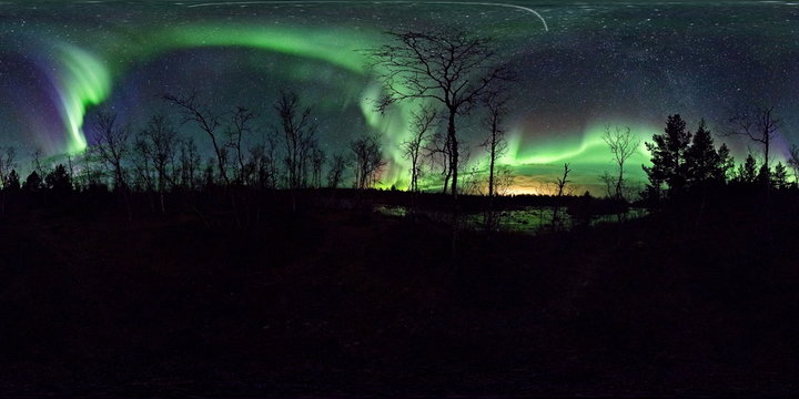 Northern Light Near Kiruna, Kiruna V, Sweden