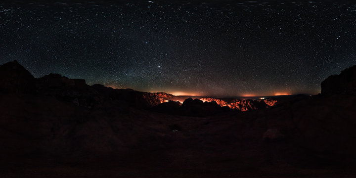 Mount Sinai Or Gabal Moussa Starry Night, St. Cathrine, Egypt