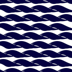 Obraz premium Waves. The sea, the water. Silhouette. Background, wallpaper, seamless. On a white background.