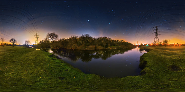 Starry Night At River Biam, Leicester, United Kingdom